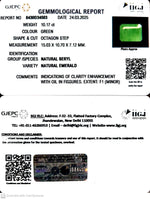 Load image into Gallery viewer, 10.17/CT Natural Panna Stone with Govt. Lab Certificate