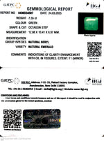 Load image into Gallery viewer, 7.55/CT Natural Panna Stone with Govt. Lab Certificate