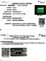 Load image into Gallery viewer, 5.63/CT Natural Panna Stone with Govt. Lab Certificate
