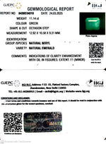 Load image into Gallery viewer, 11.14/CT Natural Panna Stone with Govt. Lab Certificate