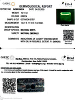 Load image into Gallery viewer, 10.14/CT Natural Panna Stone with Govt. Lab Certificate