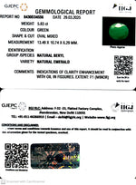Load image into Gallery viewer, 5.83/CT Natural Panna Stone with Govt. Lab Certificate