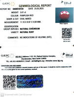 Load image into Gallery viewer, 5.61/CT Natural Ruby with Govt. Lab Certificate