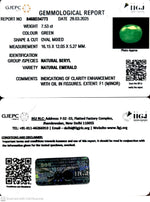 Load image into Gallery viewer, 7.53/CT Natural Panna Stone with Govt. Lab Certificate (1665)