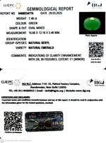 Load image into Gallery viewer, 7.48/CT Natural Panna Stone with Govt. Lab Certificate (3441)