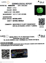Load image into Gallery viewer, 5.74/CT Natural Panna Stone with Govt. Lab Certificate (2331)