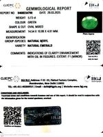 Load image into Gallery viewer, 5.73/CT Natural Panna Stone with Govt. Lab Certificate (1665)