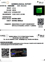 Load image into Gallery viewer, 4.78/CT Natural Panna Stone with Govt. Lab Certificate