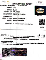 Load image into Gallery viewer, 5.82/CT Natural Yellow Sapphire With Govt Lab Certificate