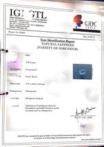 Load image into Gallery viewer, 2.21/CT Natural Blue Sapphire with Govt Lab Certificate-BLUSA9R