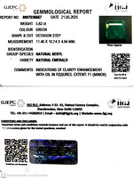 Load image into Gallery viewer, 5.82/CT Natural Panna Stone with Govt. Lab Certificate (34410)