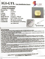 Load image into Gallery viewer, 2.50/CT Natural Yellow Sapphire With Govt Lab Certificate-90041