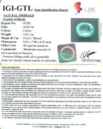 Load image into Gallery viewer, 3.52/CT Natural Panna Stone with Govt. Lab Certificate (56610)