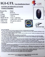 Load image into Gallery viewer, 8.85 Ratti Natural Scapolite Cat's Eye with Govt. Lab Certified-(1221)
