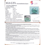 Load image into Gallery viewer, 5.20 Ratti Natural Panna Stone with Govt. Lab Certificate (34410)