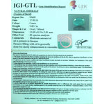 Load image into Gallery viewer, 3.00/CT Natural Emerald Stone with Govt. Lab Certificate (12210)