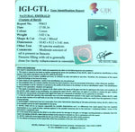 Load image into Gallery viewer, 3.02/CT Natural Emerald Stone with Govt. Lab Certificate (12210)