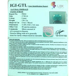 Load image into Gallery viewer, 2.81/CT Natural Emerald Stone with Govt. Lab Certificate (12210)