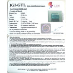 Load image into Gallery viewer, 12.19/CT Natural Panna Stone with Govt. Lab Certificate (12210)