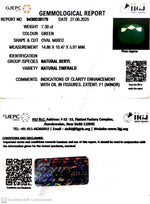 Load image into Gallery viewer, 7.30/CT Natural Panna Stone with Govt. Lab Certificate (8991)