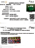 Load image into Gallery viewer, 5.71/CT Natural Panna Stone with Govt. Lab Certificate (4551)