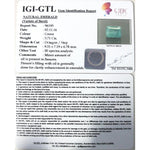 Load image into Gallery viewer, 3.71/CT Natural Emerald Stone with Govt. Lab Certificate (12210)