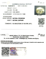 Load image into Gallery viewer, 6.32/CT Natural Yellow Sapphire With Govt Lab Certificate (56610)