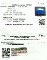 Load image into Gallery viewer, 4.04/CT Natural Blue Sapphire with Govt Lab Certificate (8991)