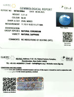 Load image into Gallery viewer, 5.51/CT Natural Blue Sapphire with Govt Lab Certificate (6771)