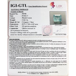 Load image into Gallery viewer, 3.95 Ratti NATURAL Panna Stone with Govt Lab Certificate (12210)