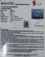 Load image into Gallery viewer, 4.41/CT Natural Aquamarine with Govt Lab Certificate-1221