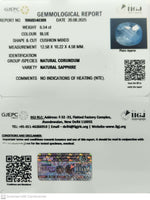 Load image into Gallery viewer, 6.54/CT Natural Blue Sapphire with Govt Lab Certificate (16650)