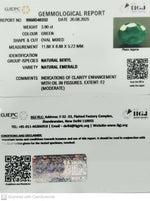 Load image into Gallery viewer, 3.90/CT Natural Panna Stone with Govt. Lab Certificate (23310)