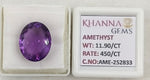 Load image into Gallery viewer, 11.90/CT Natural Amethyst Gemstone with Govt. Lab Certificate