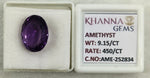 Load image into Gallery viewer, 9.15/CT Natural Amethyst Gemstone with Govt. Lab Certificate
