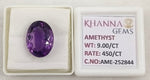Load image into Gallery viewer, 9.00/CT Natural Amethyst Gemstone with Govt. Lab Certificate