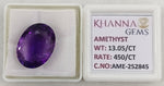 Load image into Gallery viewer, 13.05/CT Natural Amethyst Gemstone with Govt. Lab Certificate