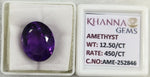 Load image into Gallery viewer, 12.50/CT Natural Amethyst Gemstone with Govt. Lab Certificate
