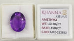 Load image into Gallery viewer, 10.30/CT Natural Amethyst Gemstone with Govt. Lab Certificate