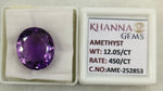 Load image into Gallery viewer, 12.05/CT Natural Amethyst Gemstone with Govt. Lab Certificate