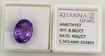 Load image into Gallery viewer, 8.80/CT Natural Amethyst Gemstone with Govt. Lab Certificate