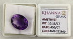 Load image into Gallery viewer, 10.15/CT Natural Amethyst Gemstone with Govt. Lab Certificate