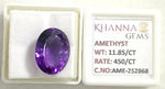 Load image into Gallery viewer, 11.85/CT Natural Amethyst Gemstone with Govt. Lab Certificate