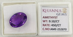 Load image into Gallery viewer, 9.10/CT Natural Amethyst Gemstone with Govt. Lab Certificate