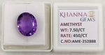 Load image into Gallery viewer, 7.50/CT Natural Amethyst Gemstone with Govt. Lab Certificate