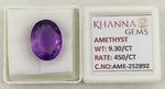 Load image into Gallery viewer, 9.30/CT Natural Amethyst Gemstone with Govt. Lab Certificate