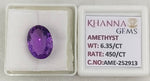 Load image into Gallery viewer, 6.35/CT Natural Amethyst Gemstone with Govt. Lab Certificate