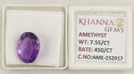 Load image into Gallery viewer, 7.55/CT Natural Amethyst Gemstone with Govt. Lab Certificate