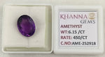 Load image into Gallery viewer, 6.15/CT Natural Amethyst Gemstone with Govt. Lab Certificate