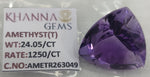 Load image into Gallery viewer, 24.05/CT Natural Amethyst Gemstone with Govt. Lab Certificate